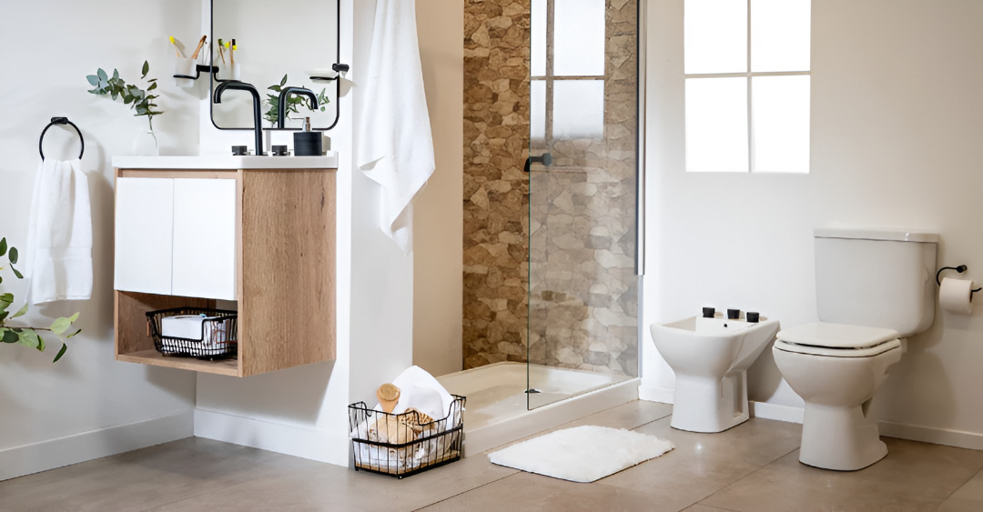 Después: baño remodelado